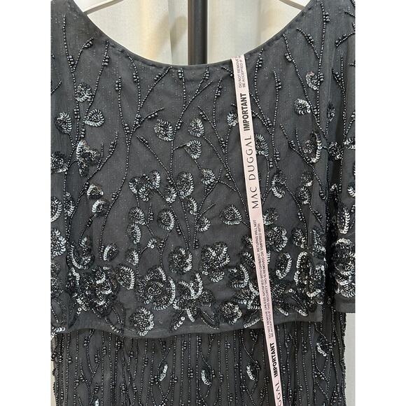 Mac Duggal Embellished Cape Sleeve Column Dress #5939 Plus Size 14W NWT - Picture 3 of 16